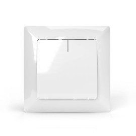 Выключатель 1-кл. СП AVA 10А IP20 с индикатором в сборе бел. TOKOV ELECTRIC TKL-AV-V1IF-C01