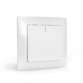 Выключатель 1-кл. СП AVA 10А IP20 с индикатором в сборе бел. TOKOV ELECTRIC TKL-AV-V1IF-C01