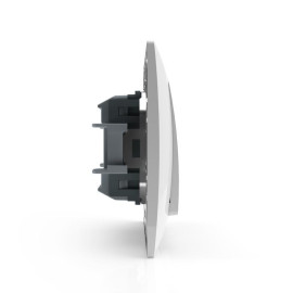 Выключатель 1-кл. СП AVA 10А IP20 с индикатором в сборе бел. TOKOV ELECTRIC TKL-AV-V1IF-C01