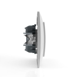 Выключатель 2-кл. СП AVA 10А IP20 с индикатором в сборе бел. TOKOV ELECTRIC TKL-AV-V2IF-C01