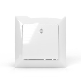 Переключатель проходной 1-кл. СП AVA 10А IP20 в сборе бел. TOKOV ELECTRIC TKL-AV-P1F-C01