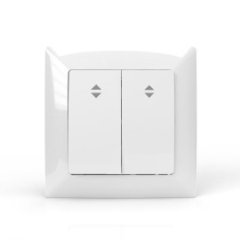 Переключатель проходной 2-кл. СП AVA 10А IP20 в сборе бел. TOKOV ELECTRIC TKL-AV-P2F-C01