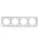 Рамка 4-м AVA бел. TOKOV ELECTRIC TKL-AV-RM4-C01