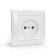 Розетка 1-м СП AVA 16А IP20 без заземл. без защ. шторок в сборе бел. TOKOV ELECTRIC TKL-AV-R1F-C01