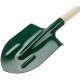 Лопата штыковая 190х350х1420мм ребра жесткости; деревянный черенок КУРС 77212