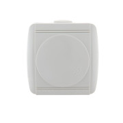 Розетка 1-м ОП Nata 16А IP20 с заземл. с защ. крышкой керамика бел. LEZARD 710-0200-123