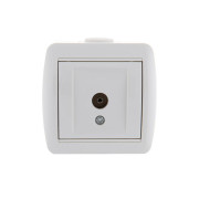 Розетка телевизионная оконечная TV ОП Nata бел. LEZARD 710-0200-130