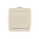 Выключатель 1-кл. ОП Nata 10А IP20 крем. LEZARD 710-0300-100