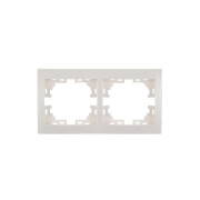 Рамка 2-м Mira горизонт. бел. LEZARD 701-0200-147