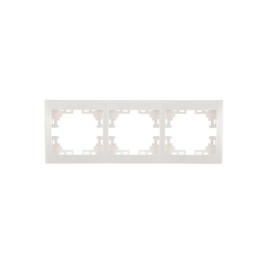 Рамка 3-м Mira горизонт. бел. LEZARD 701-0200-148