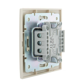 Выключатель 3-кл. СП Mira 10А IP20 со вставкой крем. LEZARD 701-0303-109