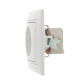 Розетка 1-м СП Mira 16А IP20 с заземл. защ. шторки с бел. вставкой керамика бел. LEZARD 701-0202-124