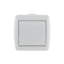 Выключатель 1-кл. ОП Nata 10А IP20 бел. LEZARD 710-0200-100