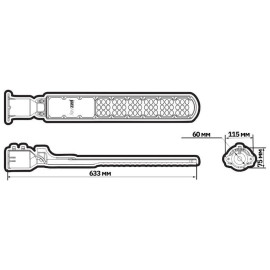 Светильник светодиодный PSL 09 100Вт 5000К уличный консольный ДКУ GR IP65 Pro JazzWay 5064119