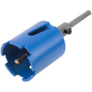 Коронка кольцевая по бетону алмазная безударная SDS-PLUS 5 зубьев 68мм в сборе MOS 33472М