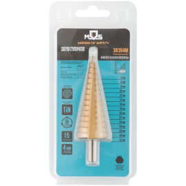 Сверло ступенчатое HSS по металлу 15 ступеней 4-32мм MOS 36384М