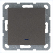 Выключатель 1-кл. 10А IP20 с подсветкой механизм мокко Jasmart G3011NZ