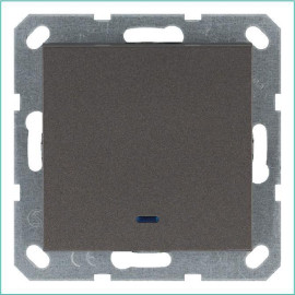 Выключатель 1-кл. 10А IP20 с подсветкой механизм мокко Jasmart G3011NZ