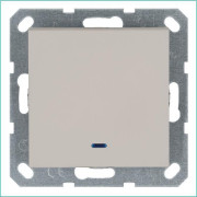 Выключатель 1-кл. 10А IP20 с подсветкой механизм тауп Jasmart G3011NT