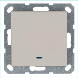 Выключатель 1-кл. 10А IP20 с подсветкой механизм тауп Jasmart G3011NT