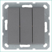 Выключатель 3-кл. 10А IP20 механизм алюм. Jasmart G3031S