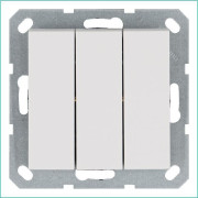 Выключатель 3-кл. 10А IP20 механизм бел. глянцевый Jasmart G3031W