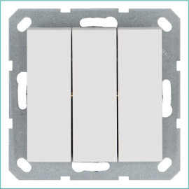 Выключатель 3-кл. 10А IP20 механизм бел. глянцевый Jasmart G3031W
