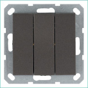 Выключатель 3-кл. 10А IP20 механизм мокко Jasmart G3031Z