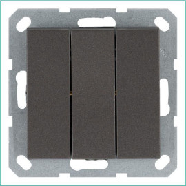 Выключатель 3-кл. 10А IP20 механизм мокко Jasmart G3031Z