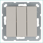 Выключатель 3-кл. 10А IP20 механизм тауп Jasmart G3031T
