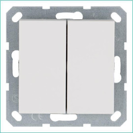 Переключатель перекрестный 1-кл. 10А IP20 механизм бел. глянцевый Jasmart G3013W