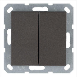 Переключатель перекрестный 2-кл. 10А IP20 механизм мокко Jasmart G3014Z