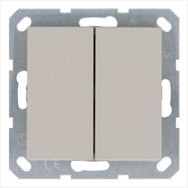 Переключатель перекрестный 2-кл. 10А IP20 механизм тауп Jasmart G3014T