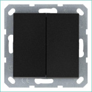 Переключатель проходной 2-кл. 10А IP20 механизм антрацит Jasmart G3022B