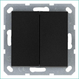 Переключатель проходной 2-кл. 10А IP20 механизм антрацит Jasmart G3022B