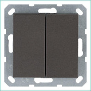 Переключатель проходной 2-кл. 10А IP20 механизм мокко Jasmart G3022Z