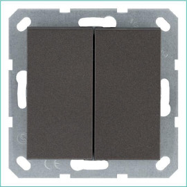 Переключатель проходной 2-кл. 10А IP20 механизм мокко Jasmart G3022Z