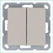 Переключатель проходной 2-кл. 10А IP20 механизм тауп Jasmart G3022T