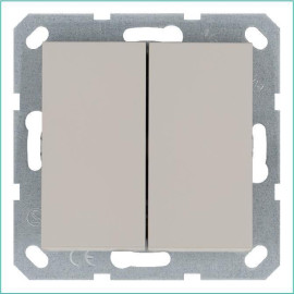 Переключатель проходной 2-кл. 10А IP20 механизм тауп Jasmart G3022T