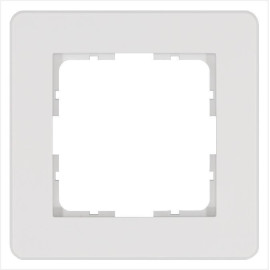 Рамка 1-м G-Flex бел. глянцевый Jasmart G1101W