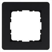 Рамка 1-м G-Flex черн. матов. soft touch Jasmart G1101PB