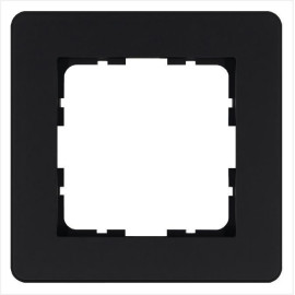 Рамка 1-м G-Flex черн. матов. soft touch Jasmart G1101PB