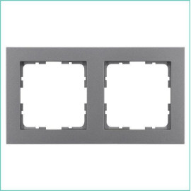 Рамка 2-м G-Classic алюм. Jasmart G1002S