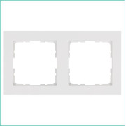 Рамка 2-м G-Classic бел. глянцевый Jasmart G1002W