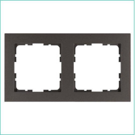 Рамка 2-м G-Classic мокко Jasmart G1002Z