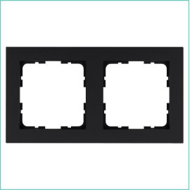 Рамка 2-м G-Classic черн. матов. soft touch Jasmart G1002PB