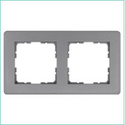 Рамка 2-м G-Flex алюм. Jasmart G1102S