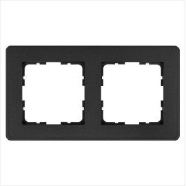 Рамка 2-м G-Flex антрацит Jasmart G1102B