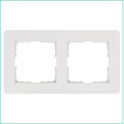 Рамка 2-м G-Flex бел. глянцевый Jasmart G1102W