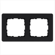 Рамка 2-м G-Flex черн. матов. soft touch Jasmart G1102PB